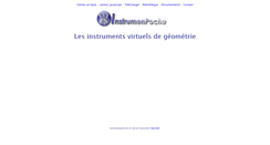 Desktop Screenshot of instrumenpoche.sesamath.net